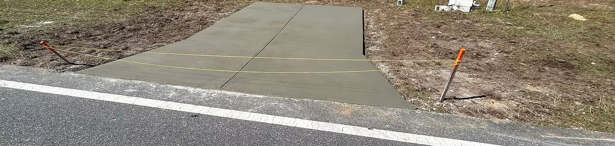 Finished concrete work by Cowboy Construction